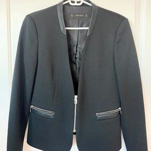 Zara black bomber jacket, NWT